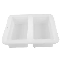 Molde de ladrillos holandeses para hormigón, bloques huecos y pavimento, exterior, 20x10x6 cm, plástico blanco..