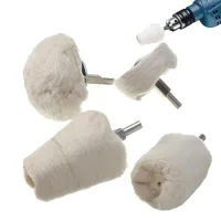 4 ruedas de pulido de algodón para taladro, discos pulidores y abrillantadores para metal, joyas, acero inoxidable, aluminio, madera, plástico..