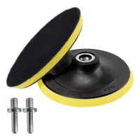 2 discos de lijado 125 mm con rosca m14, plato de velcro para amoladora angular, taladro, pulido y lijado, duradero y universal..