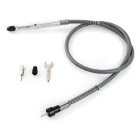 Eje flexible para taladro y herramienta rotativa multifunción, 3,2 mm / 1/8 de pulgada, prolongador y adaptador, 1 unidad..