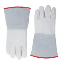 Guantes anticongelantes criogénicos 36 cm resistentes al frío extremo -500°f, guantes de protección de cuero vacuno para nitrógeno líquido, hieloseco.