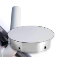 Tapón para tubo de estufa 150mm, placa de obturación de chimenea, tapón de acero inoxidable para té tampón, profundidad 45mm..