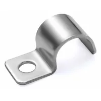 20 abrazaderas de acero inoxidable 304, brida en u de un agujero, montaje en pared para cables y tuberías, diámetro 14 mm..