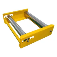 Devanador de cable de acero compatible con tambores y dispensadores, soporte de rodillos para cable, capacidad 500 kg (45 x 33 x 13 cm)..