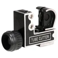 Mini cortador de tubos 3-28 mm para cobre, aluminio y latón, compacto con mango antideslizante, 6 rodillos de acero, uso en hvac y fontanería..