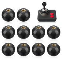 Pomo esférico m10, 10 piezas, tirador redondo de baquelita negra aislante, rosca hembra m10 con tuerca de cobre, accesorios para máquinasherramienta..