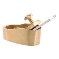Mini cepillo de pulgar de latón macizo para luthería, cepillo manual de precisión para violín y carpintería fina, herramienta portátil 4x3x2 cm..