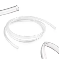 Tubo flexible de pvc transparente, 2 m, diámetro interior 8 mm y exterior 10 mm, para acuario, agua, aire y combustible..