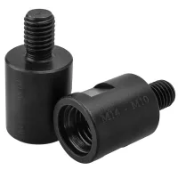 Adaptador de rosca m10 macho a m14 hembra para amoladora y pulidora, 2 piezas, acero de alto carbono..