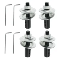 4 extensiones de eje para amoladora de banco 8-10 mm con llave y arandela para lijadora pulidora..