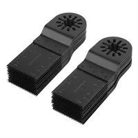 20 hojas de sierra oscilante de acero al alto carbono, 34 mm, para madera, plástico, chapa fina y clavos..