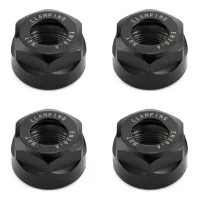 Tuercas de apriete er20-a m25 para portabrocas cnc, acero aleado, negro, 4 piezas..