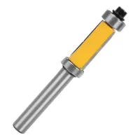Fresa a ras con rodamientos superior e inferior, vástago 8 mm, carburo de tungsteno, corte 12,7 mm, altura de cuchilla 25 mm, 1 unidad..