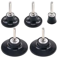 Lote de 5 soportes de disco de cambio rápido 25/50/75 mm con vástago de 1/4 de pulgada para lijado y pulido..