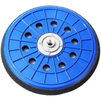Plato de lijado 215 mm m14, disco de soporte de gancho y bucle con 10 agujeros de pp, 1 unidad, para lijadora de pared y techo..