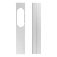 Kit universal de accesorios para aire acondicionado, placa de sellado ajustable para ventana, deflector para aire acondicionado portátil, pvc,2-pieza.