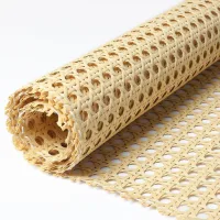 Rollo de tejido de ratán sintético 35 x 200 cm, tela de malla para tejer, muebles, sillas, armarios y techo..