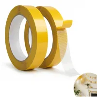 Cinta adhesiva de doble cara para dobladillos 10 mm x 10 m, 2 piezas, extra resistente, sin costuras, para dobladillos, alfombras, manualidades, ropa.