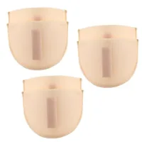 3 pares hombreras de espuma transpirable 1,6 cm para mujer y hombre, almohadillas de hombro extraíbles sin costuras, color piel, talla única..
