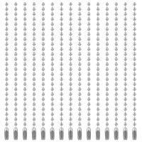 50 cadenas de bolas plateadas de 10 cm con cierre, cadenas metálicas para llaveros, extensores de collar, creación de bisutería..