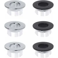 6 piezas: tapón de rebosadero para lavabo, anillo de rebosadero para fregadero, tapón de rebosadero para fregadero, tapa