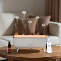 Difusor de aromas con forma de medusa, 300 ml. 2 modos de difusión, difusor de aceites esenciales con mando a distancia, iluminación led de 7 colores.