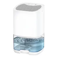 Deshumidificador de aire compacto blanco para uso doméstico, silencioso y anti-humedad, adecuado para espacios de 10 a 20 m², 15.2*13.5*25.6 cm