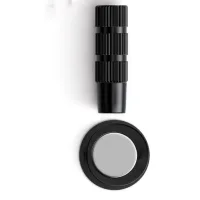 Tope de puerta magnético invisible sin taladrar - negro, grosor de 0.45 cm, de latón, varilla magnética telescópica.