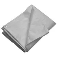 Lona protectora | lona hdpe gris 260 g/m² 8x8 m cfw56723