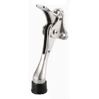 Topes para puertas, largos, topes para puertas robustos de aleación de zinc, soporte para puertas con punta de goma y resorte para puertas exteriores.