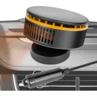 1 unidad de calefactor para desempañar el coche, calefactor para coche de 12v, calefactor portátil para el parabrisas, calefactor ajustable para coche