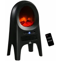 Radiador soplante 3 modos, 3 temperaturas ajustables, 33,7x25,5x60,4 cm, negro