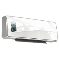 Radiador eléctrico pared 2000w, 3 modos, pantalla led, termostato, temporizador, oscilación, blanco