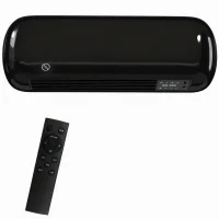 Radiador eléctrico pared 2000w, 3 modos, pantalla led, termostato, temporizador, oscilación, negro