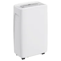 Deshumidificador eléctrico 12l/día silencioso, 4 modos, 2 velocidades, 29x18x49 cm, blanco