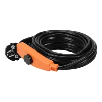 Cable calefactor de protección contra las heladas autorregulable con termostato 2m 32w