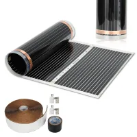 Película de calefacción con piso eléctrico de ptc infrarrojo piso calentado 220w-m² 200x50cm