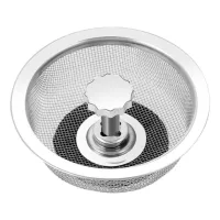 1 filtro de drenaje antiobstrucción de acero inoxidable para duchas, bañeras y cocinas.