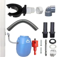 Adecuado para conectar tuberías a sistemas de recogida de agua de lluvia con un diámetro de 70 a 100 mm.