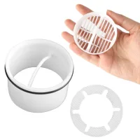 Colador de fregadero de plástico, filtro para cabello, material pp, accesorios de desagüe