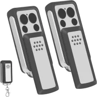 Mando a distancia para puerta de garaje con cuatro botones, compatible con avidsen 114253, 104257 y 104251, frecuencia 433 mhz.
