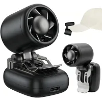 Mini ventilador portátil con clip, ultraligero y portátil, recargable, con tres velocidades de viento.
