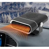 Calefactor para coche, 12v, 150w, 2 en 1 (calefacción y ventilación), portátil, con base giratoria de 360°, para parabrisas y ventilación.