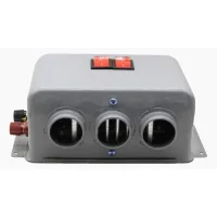Calefactor compacto para coche de 800 w y 12 v, con 3 orificios, calentamiento rápido en invierno, función de descongelación y bajo nivel de ruido.