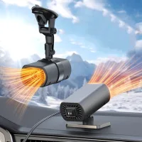 Desempañador de coche – secador portátil de parabrisas de 12 v, calentamiento rápido, deshumidificación, ajuste de 360°.