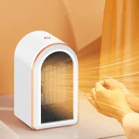 Calefactor eléctrico portátil, calefactor pequeño, cerámica ptc de bajo consumo, calefacción silenciosa, 1200 w, blanco