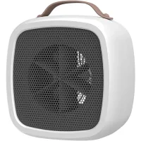 Mini calefactor eléctrico portátil de 500 w, potente y silencioso, ideal para el hogar y la oficina, perfecto para el invierno (color: blanco).