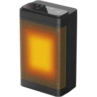 Calefactor portátil, radiador eléctrico de 1500 w con ventilador oscilante, temporizador y mando a distancia.