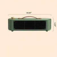 Calefactor cerámico portátil 800 w con ventilador, termostato para baño, protección contra sobrecalentamiento y desbordamiento, ecológico.