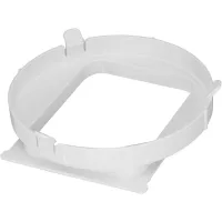 Conector de manguera de escape de aire acondicionado, acoplador adaptador de interfaz de conducto de escape cuadrado para aire acondicionado móvil 1p